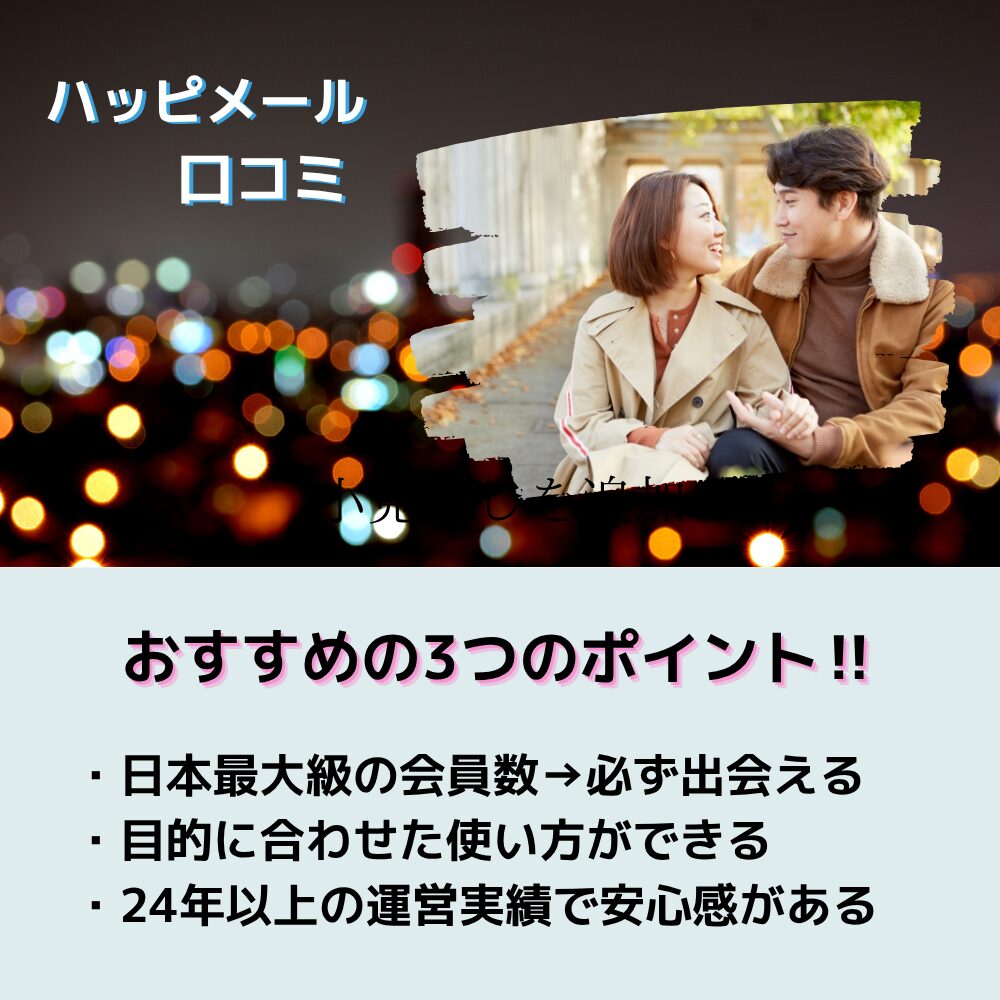 ハッピーメール　口コミ